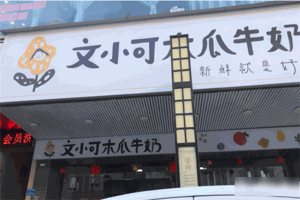 文小可木瓜牛奶加盟
