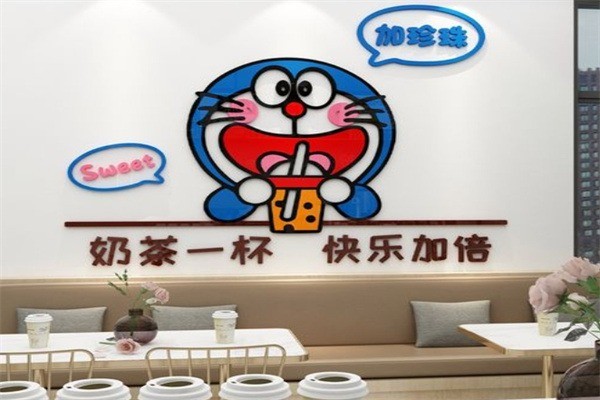 哆啦a夢奶茶店加盟