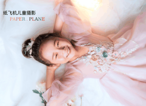 紙飛機兒童攝影