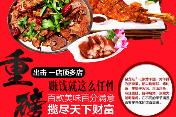 聚龍娃炭烤羊腿加盟