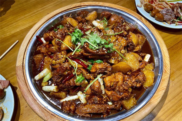 狼十三鮮炒大盤雞